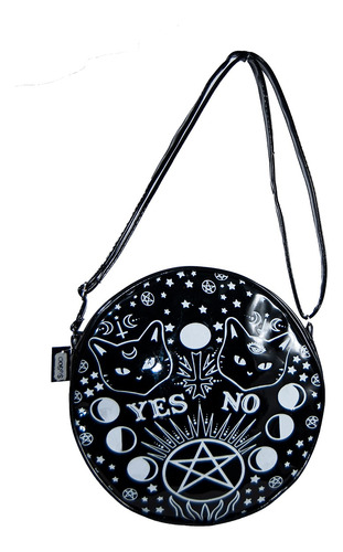 Cartera Bandolera Ouija Luna Rock Metal Punk Gotico