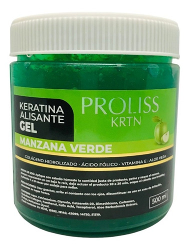 Keratina Alisante En Gel 500 Ml - Proliss - Cruelty Free