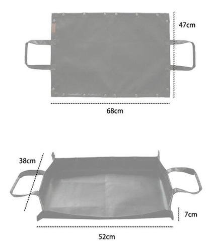 Fire Fireproof Mat Deck Protector Portable Plewood Bolsa De