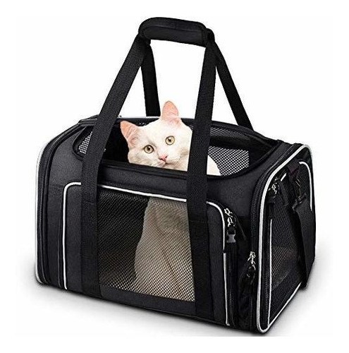 Transportador Maleta Bolso Mascotas Gatos Aviones Plegable