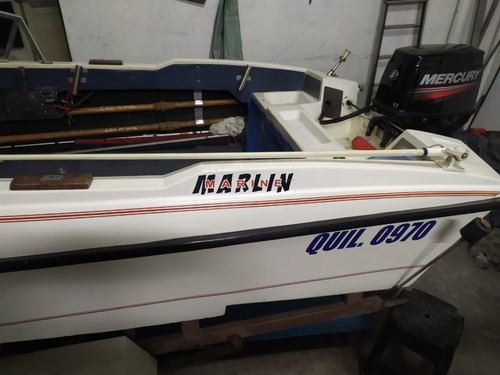 Imagen 10 de 13 de Lancha Marlin 470 / Mercury 40hp 2017 Lista Para Usar