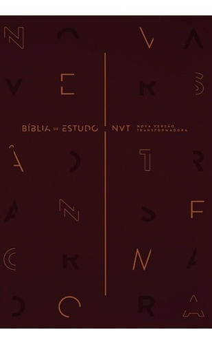 Biblia De Estudos - Nvt - Vinho - Mundo Cristao Completa