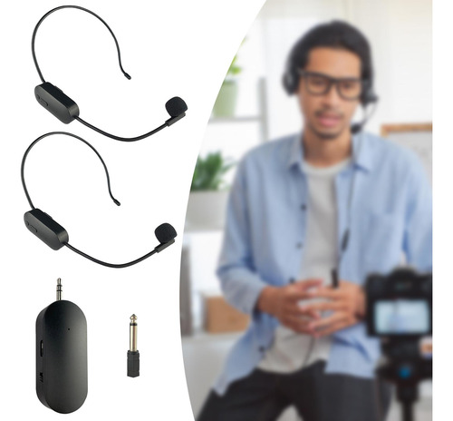 Auriculares Con Micrófono Para Guía 2 Micrófonos