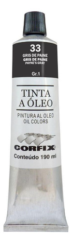Tinta Oleo Corfix G1 33 Gris De Paine 190ml