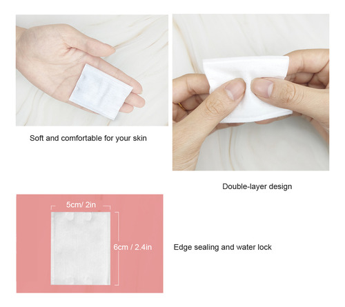 Set De Almohadillas De Algodón: Maquillaje Y Esmalte De Uñas