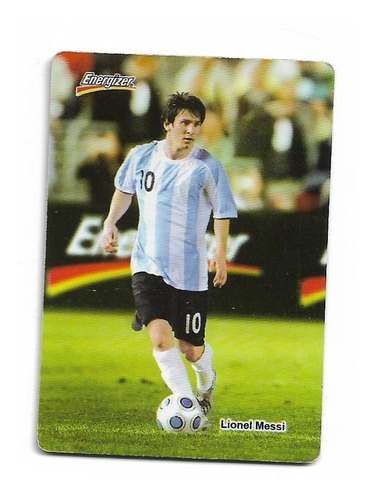 Figurita Messi Seleccion Argentina Energizer