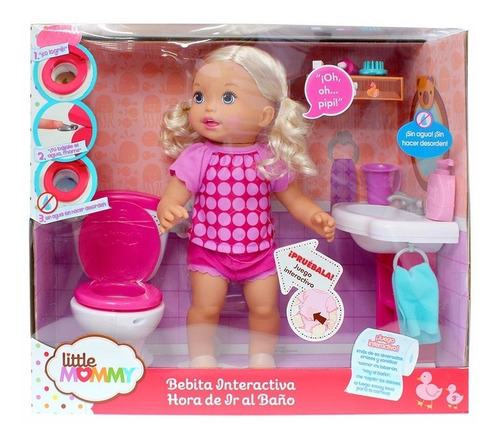 Muñeca Hora De Ir Al Baño Little Mommy Niñas Muñecas X 4125