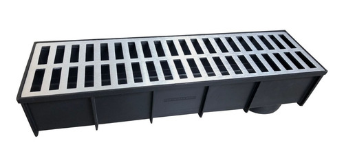 2 Caixa Coletora Linear Pluvial C/ Grelha Alumínio 137x484mm