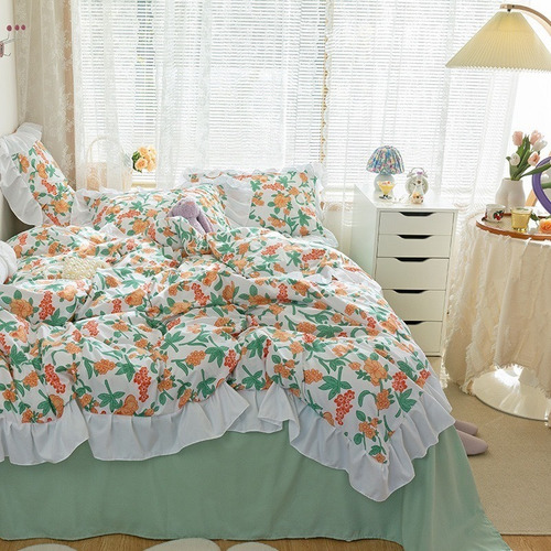 Juego Sabanas Ropa De Cama+funda De Plumon 2 Plazas Hsjjhb10