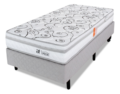 Cama Box Solteiro Colchão Ortopédico Espuma D28 88x188x56 Bf Colchões