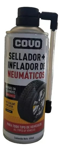 Inflador Reparador Llanta Caucho Anti Espiche 450ml