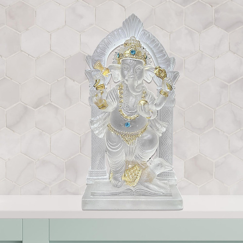 Elefante Estátua Mini Ganesh Estátua Resina Ornamento