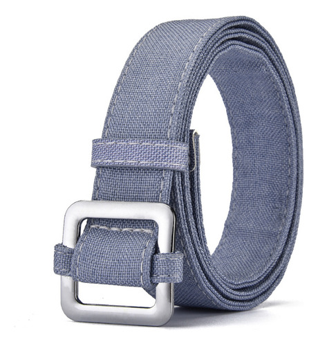 Cinturón Para Vestido Casual De Mezclilla De Lino Para Mujer