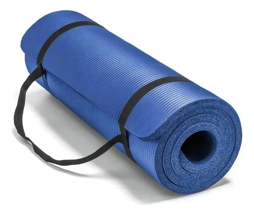 Colchoneta Pilates Yoga Mat Tapete Ejercicios Nbr 1cm Color Azul
