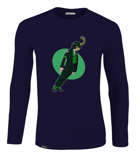 Camiseta Manga Larga Loki Michael Jackson Hombre Lbo