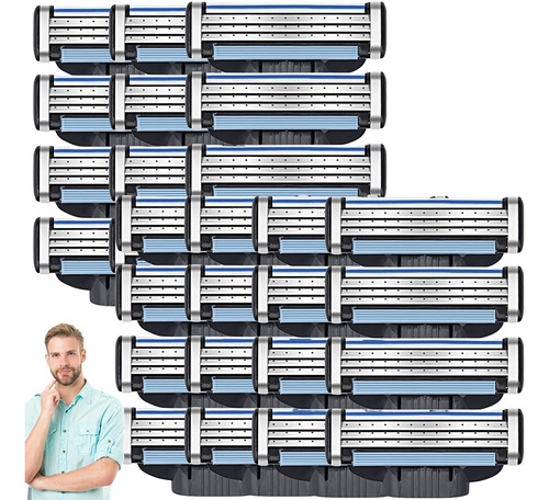 28 Unidades Cuchillas De Afeitar, Recambios Hojas De Afeitar