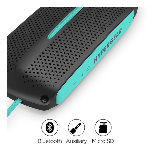 Bocina Altavoz Hypergear Wave Bluetooth Resistente Al Agua Color Menta