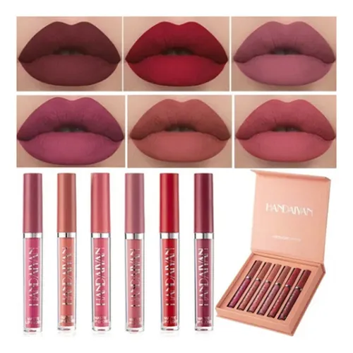 comprar Set Cosmético De Lápiz Labial Mate Lip De Larga Duración, 6