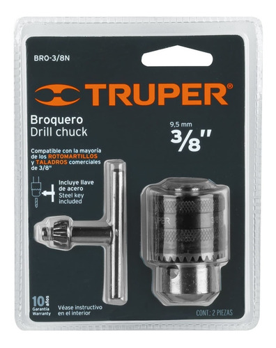 Broquero Con Llave 3/8p