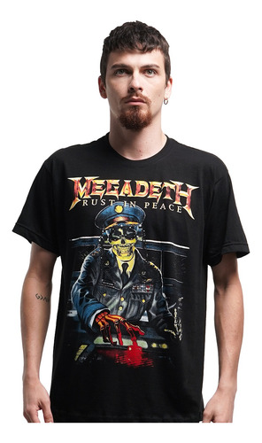 Camiseta Oficial  Megadeth Rust In Peace #2 Rock Activity