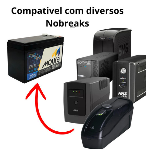4 Bateria Do Nobreak Ts Shara Ups Senoidal 2200va 4bs/2ba