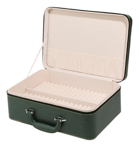 Caja De Almacenamiento Para Pulseras, 35x24x14cm Verde