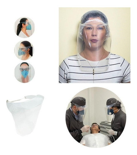 Máscara De Proteção Facial Com Elástico 3501 Face Shield Uni