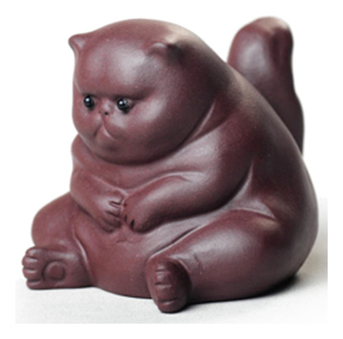 Figura De Mascota Tea Pet Angry Unhappy, Bonito Adorno De Té