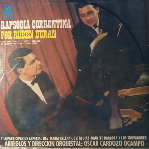 Cosquin1966. Rapsodia Correntina Con Ruben Duran/ O.c.ocampo
