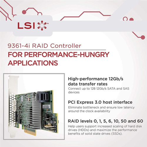 Lsi Logic Lsi Lsi00415 Megaraid Sas 9361 - 4i 4 Puertos Sas