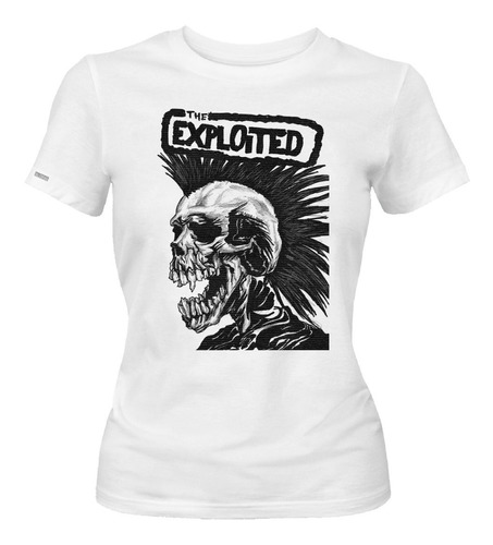 Camiseta The Exploited Calavera De Perfil Poster Banda Idk
