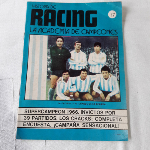 Historia De Racing La Academia De Campeones Nº 17