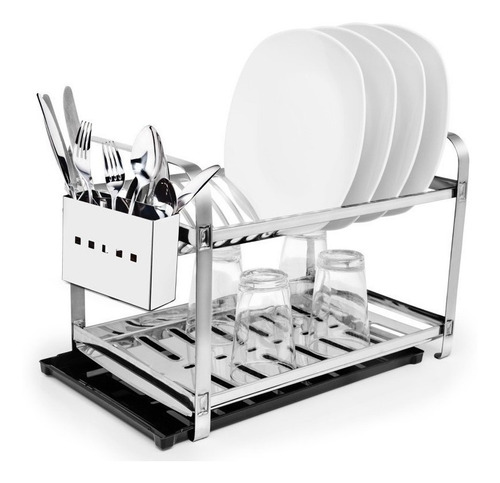 Imagem 1 de 7 de Escorredor De Louças Modelo Em Aço Inox- Envio Imediato