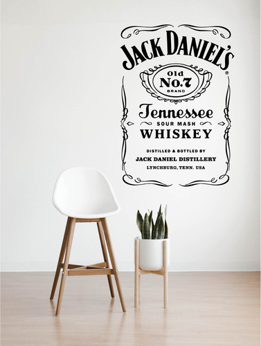 Vinil Decorativo Logo 70 Jack Daniels