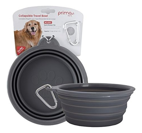 Prima Pets Sale Cuenco Plegable De Silicona Para Viaje Con C