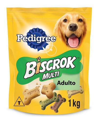 Petisco Biscrok Multi Sabores Adulto - 1 Kg