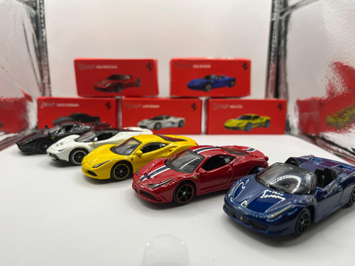 Kit Com 5 Miniaturas Ferrari Bburago 1/64