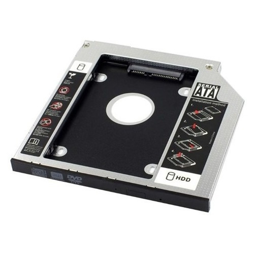 Adaptador Bandeja Caddy Cd Dvd A Disco Hdd 12.7mm 9.5mm