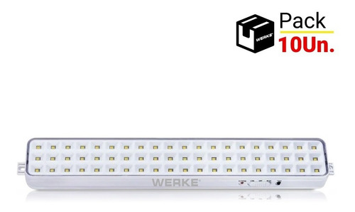 Luz De Emergencia 60 Leds Lt2001 Werke Blanca Pack X 10 Unid
