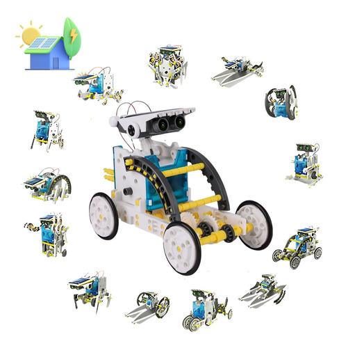 Robótica Educacional Kit Robô 13 Em 1 Energia Solar