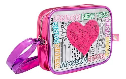 Cartera Nena Para Colorear Color Me Mine Lentejuelas