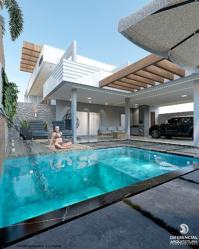 Imagem 2 de 8 de Casa 3 Suítes, 195 M² C/ Lazer À Venda Na 505 Sul - 420