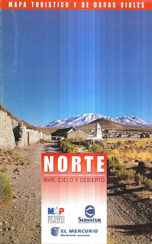 Tríptico Mapa Tur Desplegable Norte Chile Mar Cielo Desierto