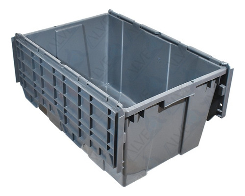 10 Caja De Plástico Cerrada Con Asas Le Mejoramos Precios Negro (Usado)