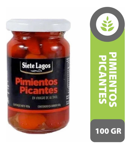 Pimientos Picantes Siete Lagos X 100gr Origen Turquía