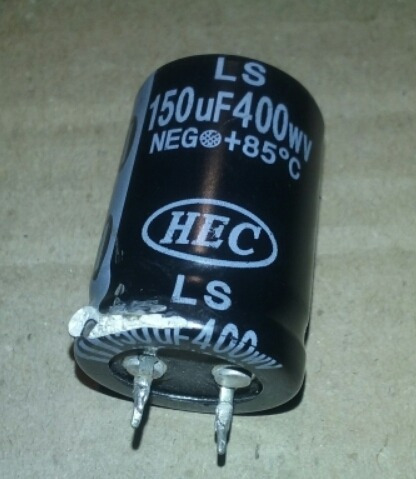 Capacitor Electrolítico 150mf 400v