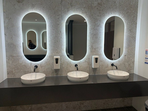 Espejo Luz Led 50 X 85 Pastilla Para Baño Accesorios Marco No Tiene