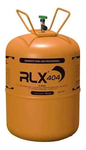 Gás Fluído Refrigerante Rlx R404a 10,9kg Onu3337