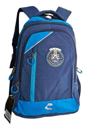 Mochila Deportiva Club Puebla Azul 8066941 Charly Azul/celeste Liso