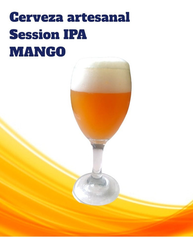 Imagen 1 de 8 de Cerveza Artesanal Session Ipa Mango